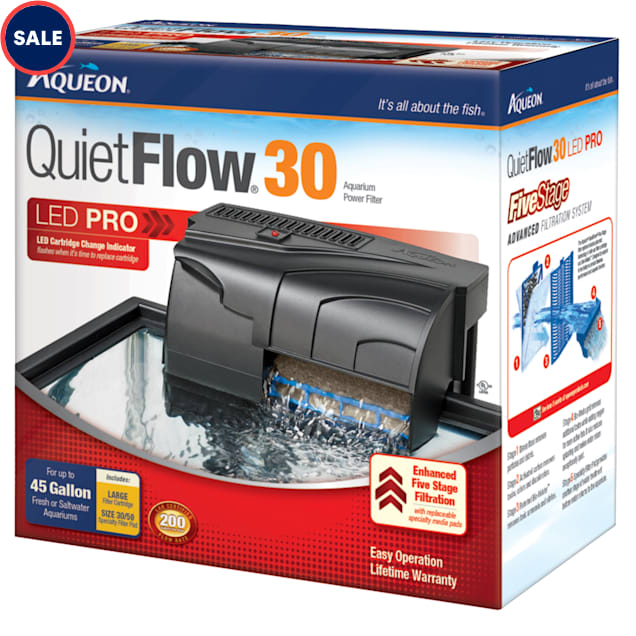 Aqueon QuietFlow 30 Aquarium Power Filter - Carousel image #1