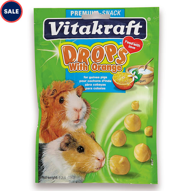 Vitakraft Drops with Orange Guinea Pig Treats, 5.3 oz. - Carousel image #1