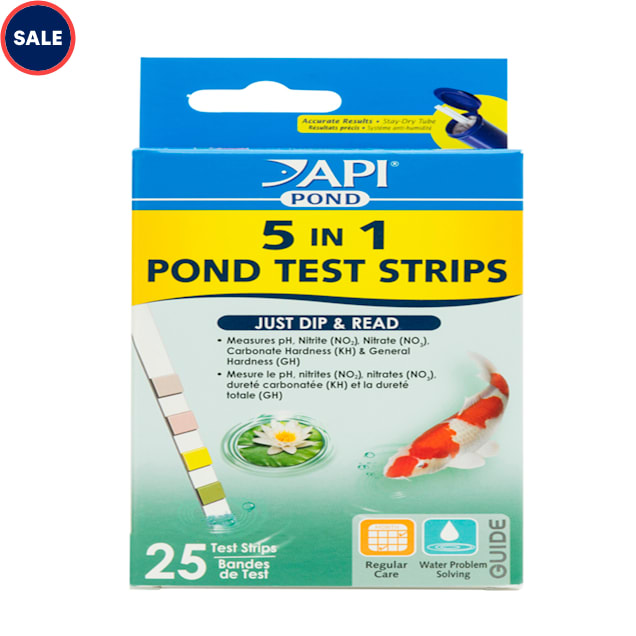 API 5 in 1 Pond Water Test Strips, Count of 25 - Carousel image #1
