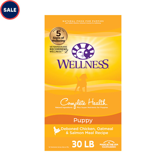 Wellness Complete Health Natural Puppy Health Recipe Dry Dog Food, 30 lbs. - Carousel image #1