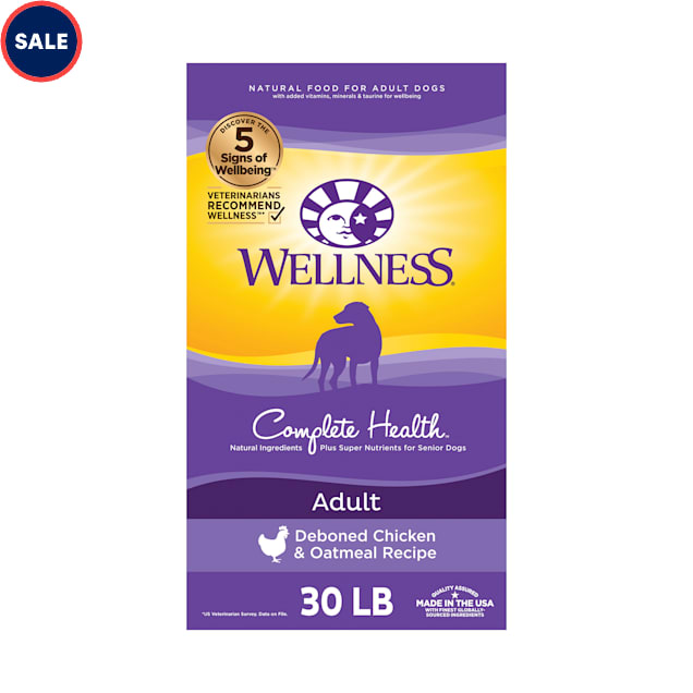 Wellness Complete Health Natural Chicken Recipe Dry Dog Food, 30 lbs. - Carousel image #1