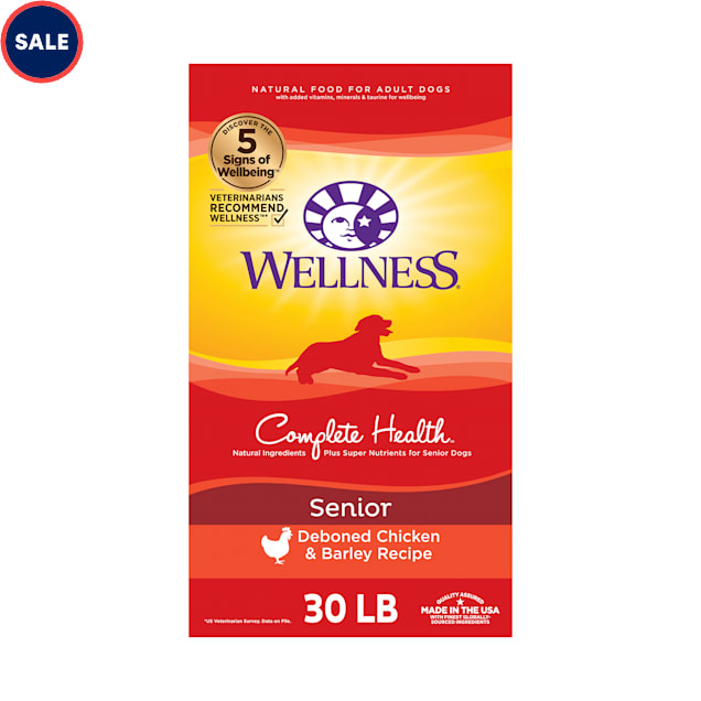 Wellness Complete Health Natural Senior Health Recipe Dry Dog Food, 30 lbs. - Carousel image #1