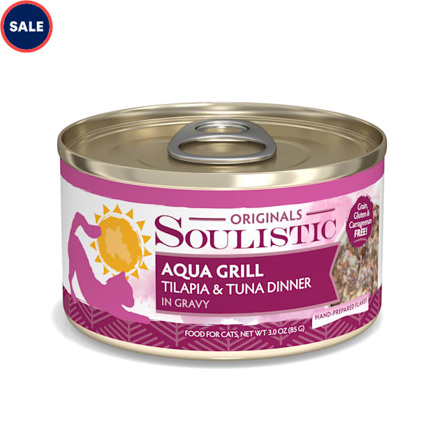 Soulistic Originals Aqua Grill Tilapia & Tuna Dinner in Gravy Wet