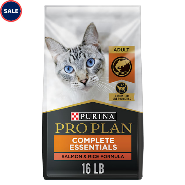 Purina Pro Plan High Protein with Probiotics Salmon & Rice Formula Dry Cat Food, 16 lbs. - Carousel image #1