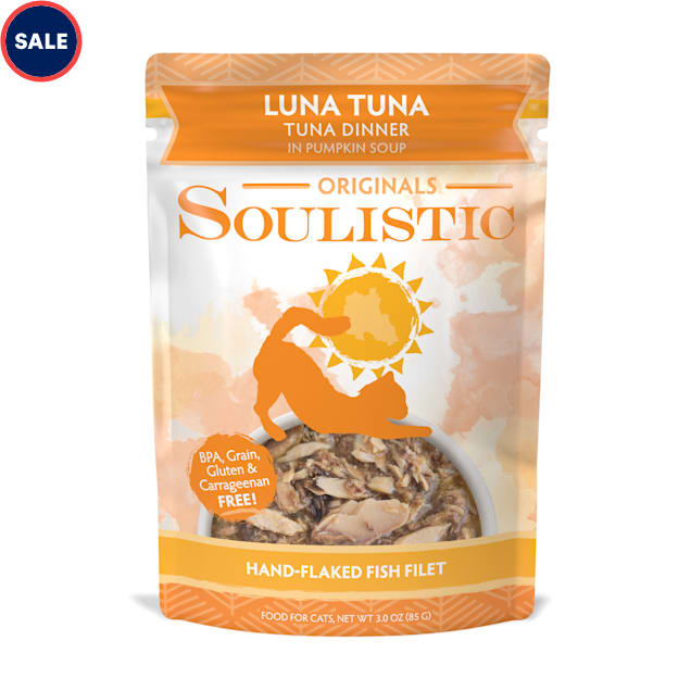 Soulistic Originals Luna Tuna Tuna Dinner in Pumpkin Soup Wet Cat Food, 3 oz., Case of 8 - Carousel image #1