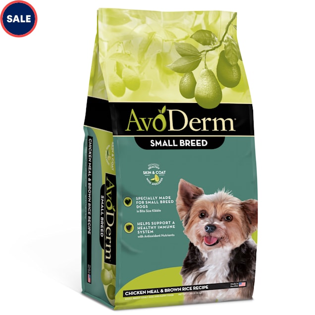 AvoDerm Natural Small Breed Chicken Meal & Brown Rice Recipe Dry Dog Food, 7 lbs. - Carousel image #1