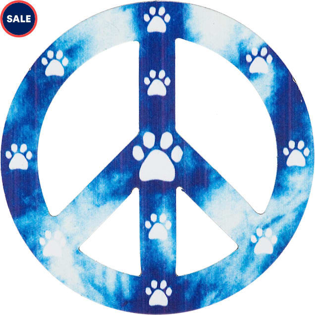 Imagine This Peace Paws Car Magnet - Carousel image #1