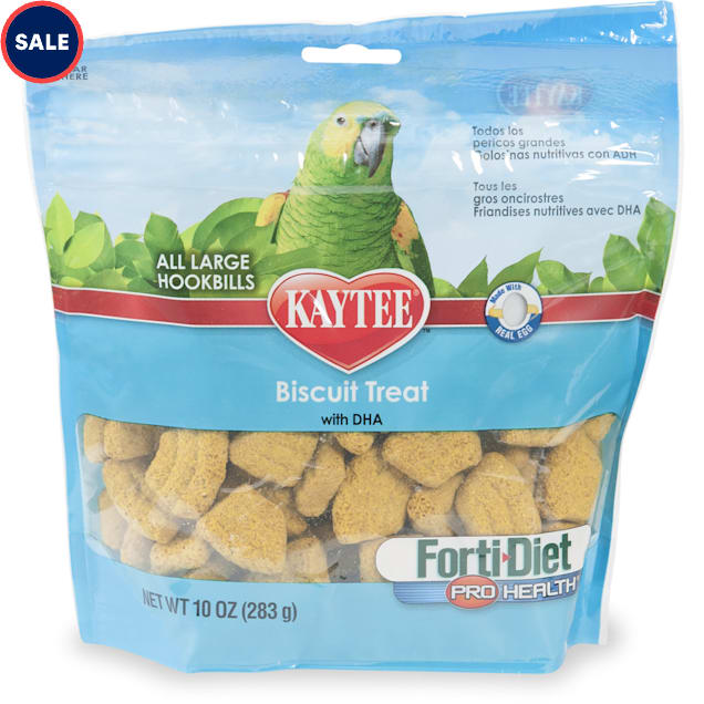 Kaytee Forti-Diet Pro Health Biscuit Treat for Large Hookbills, 10 oz. - Carousel image #1