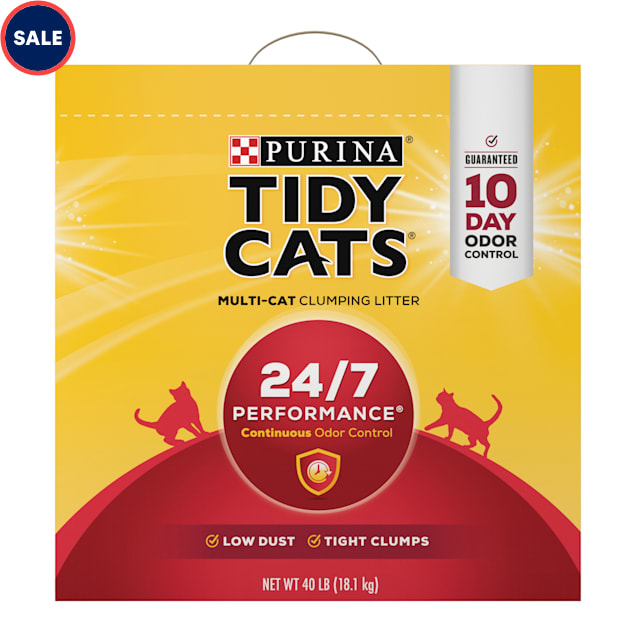 Tidy Cats Clumping 24/7 Performance Multi Cat Litter, 40 lbs. - Carousel image #1