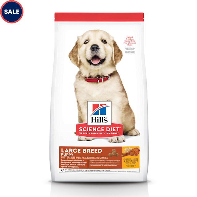 Hill's Science Diet Large Breed Chicken Meal & Oats Recipe Dry Puppy Food, 30 lbs., Bag - Carousel image #1