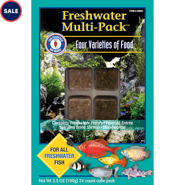 San Francisco Bay Frozen Freshwater Fish Food Variety Pack 3.5 oz