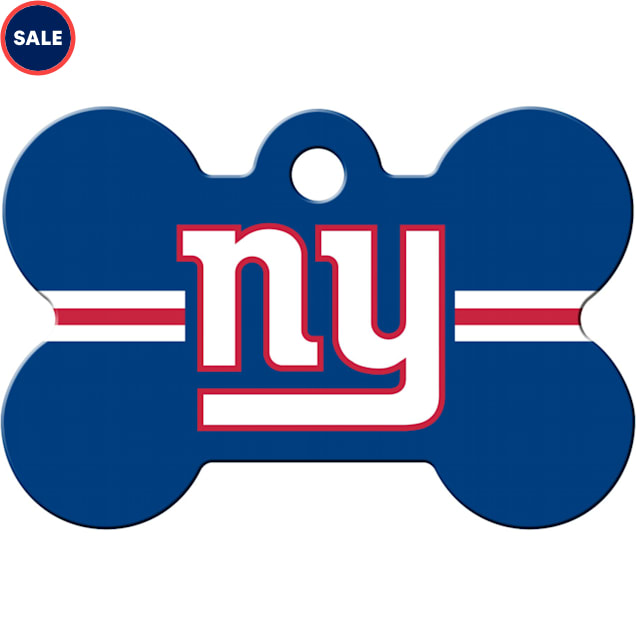 New York Giants Pet Id Tag for Dogs & Cats Personalized w/ Name & Number 