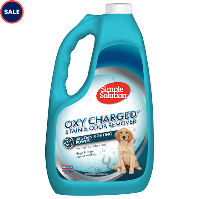 Simple Solution Oxy Charged Stain and Odor Remover for Pets, 1 Gallon