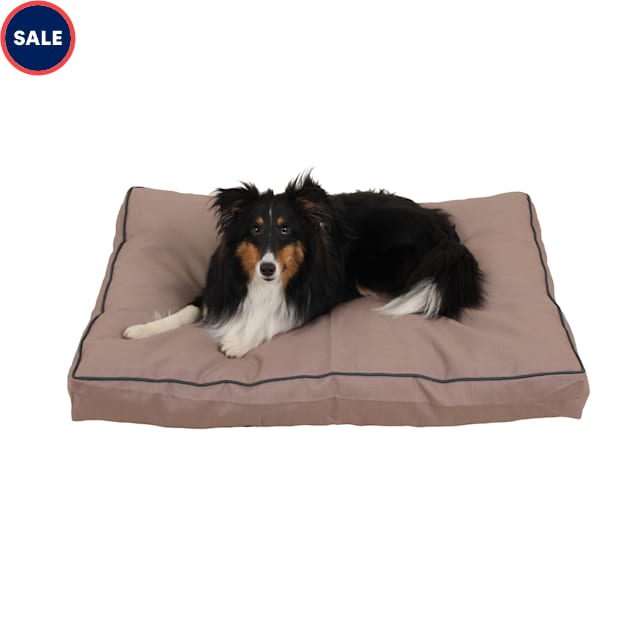 Carolina Pet Company Indoor Outdoor Jamison Faux Gusset Dog Bed 36 L X 27 W X 4 H Tan Petco