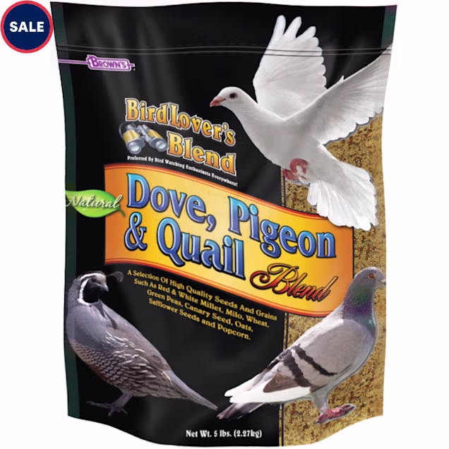Brown's Dove, Pigeon and Quail Blend Bird Food, 5 lbs - Carousel image #1