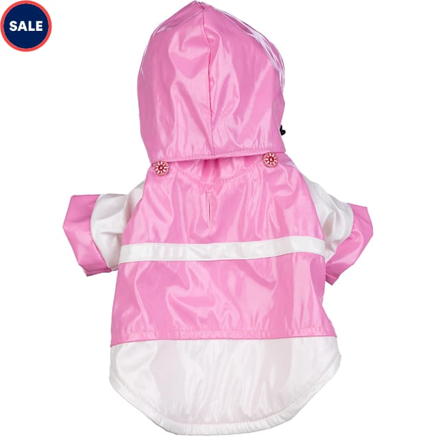 Pet Life Two Tone PVC Waterproof Adjustable Pet Raincoat