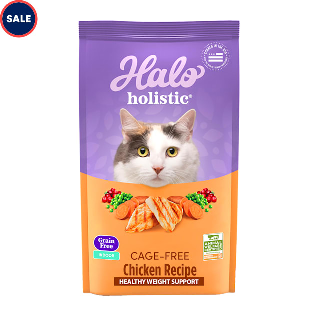 Halo Holistic Complete Digestive Health Indoor Grain & Cage-free Chicken Recipe Adult Dry Cat Food, 6 lbs. - Carousel image #1