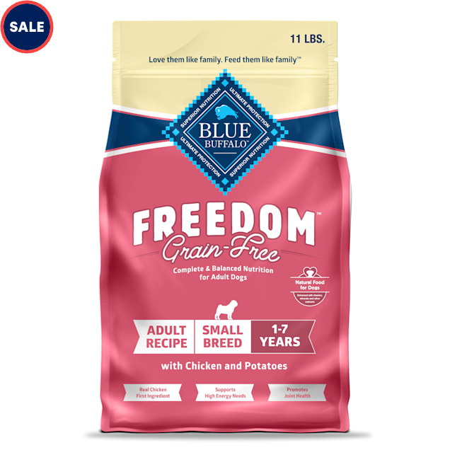 Blue Buffalo Blue Freedom Grain Free Small Breed Adult Chicken Recipe Dry Dog Food 11 lbs