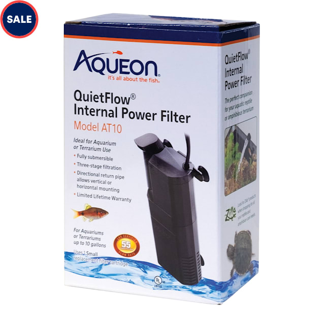 Aqueon QuietFlow 10 Internal Power Filter, up to 10 gallon - Carousel image #1