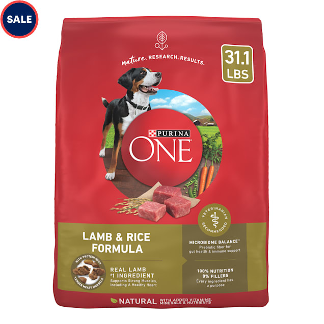 Purina ONE Lamb and Rice Formula Dry Dog Food 31.1 lbs. Petco