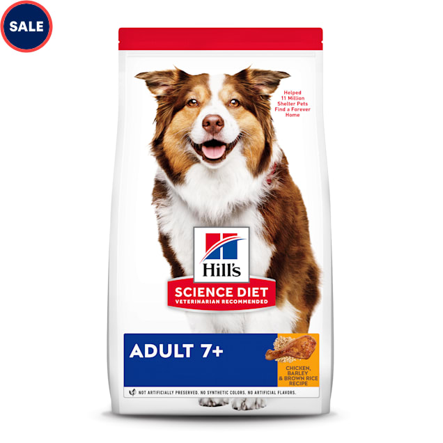 Hill's Science Diet Adult 7+ Chicken Meal, Barley & Brown Rice Recipe Dry Dog Food, 33 lbs., Bag - Carousel image #1