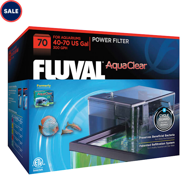 Bloesem verdediging concept Fluval AquaClear 70 Aquarium Power Filter | Petco