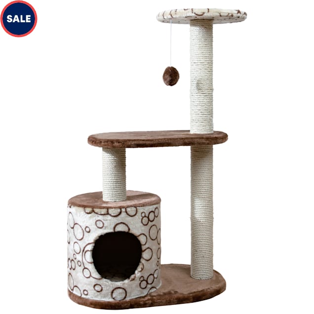 TRIXIE Casta Cat Tree in Beige & Brown, 37.25" - Carousel image #1