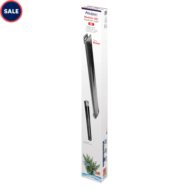 Aqueon Modular 48" LED Aquarium Lighting System, 52.75" L X 2.75" W X 5.625" H - Carousel image #1