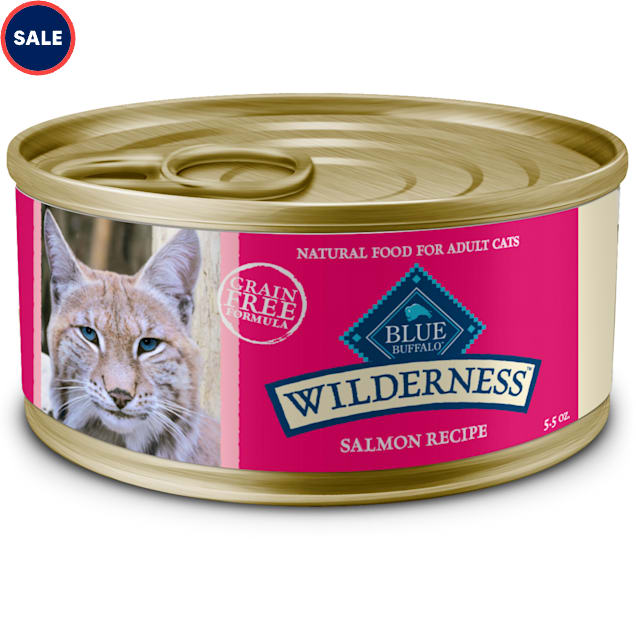 Blue Buffalo Blue Wilderness Salmon Recipe Wet Cat Food 5.5 oz