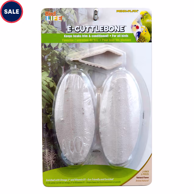 Penn Plax E2 Natural Cuttlebones, Pack of 2 cuttlebones - Carousel image #1