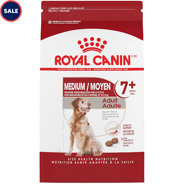 Royal Canin Size Health Nutrition Medium Adult 7+ Dry Dog Food, 30 lbs. - Carousel image #1