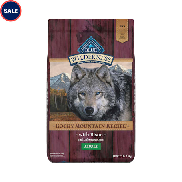 Blue Buffalo Blue Wilderness Rocky Mountain Recipe Adult Bison Dry Dog  Food, 22 lbs.