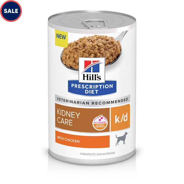 Hill's Prescription Diet k/d Kidney Care with Chicken Canned Dog Food, 13 oz., Case of 12 - Carousel image #1