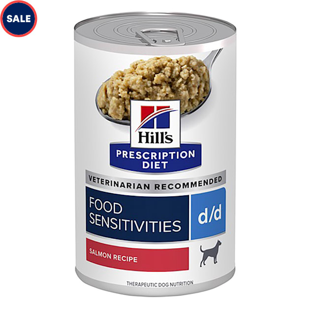 Hill's Prescription Diet d/d Skin/Food Sensitivities Salmon Formula Canned Dog Food, 13 oz., Case of 12 - Carousel image #1