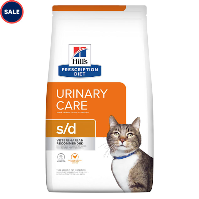 Hill's Prescription Diet s/d Urinary Care Chicken Flavor Dry Cat Food, 4 lbs. - Carousel image #1