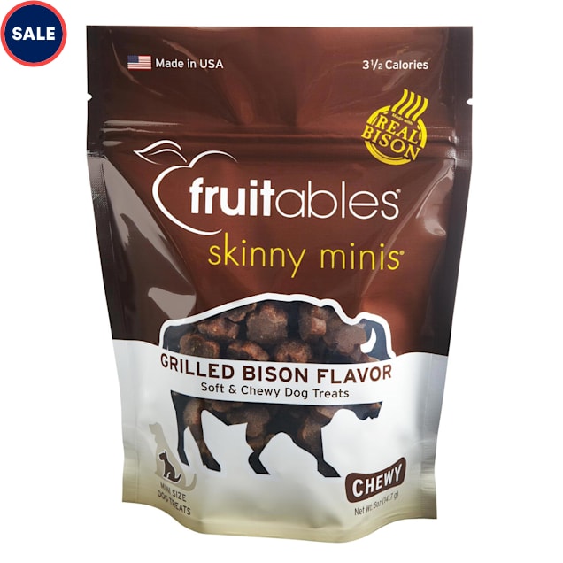 Fruitables Skinny Minis Bison Soft Chewy Dog Treats 5 oz. Petco