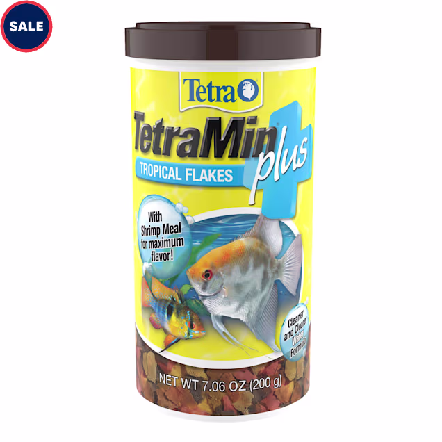 Tetra Min Plus Tropical Fish Flakes Fish Food, 7.06 oz. - Carousel image #1