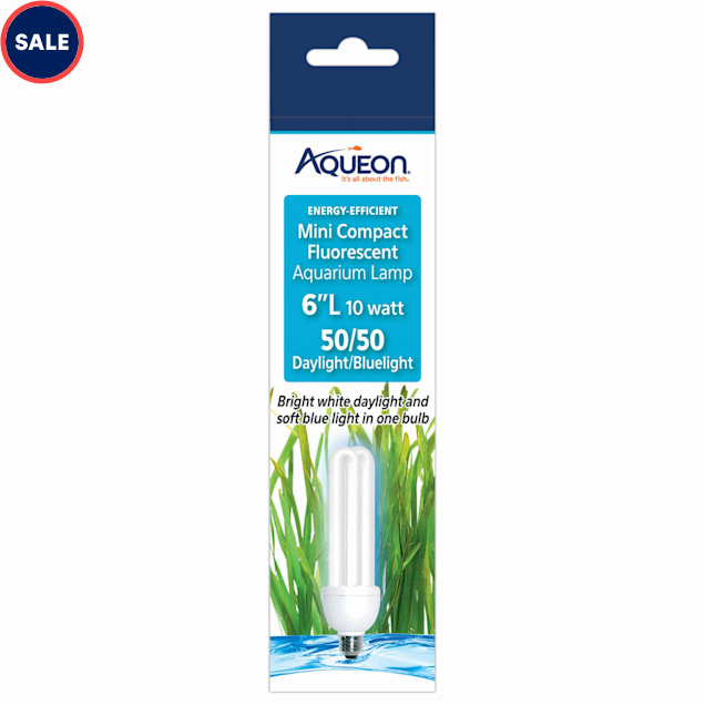 Aqueon 50/50 10 Watts Mini Compact Fluorescent Bulb, 6" Length - Carousel image #1