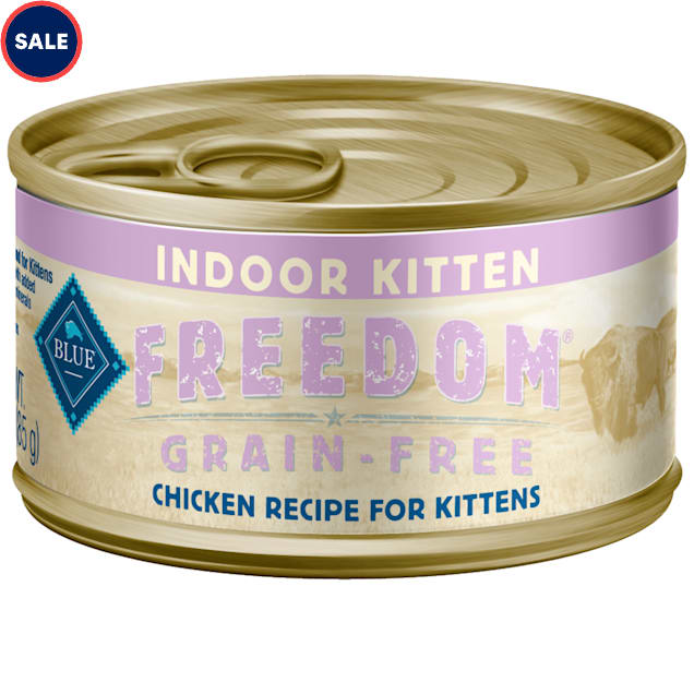 Blue kitten wet on sale food