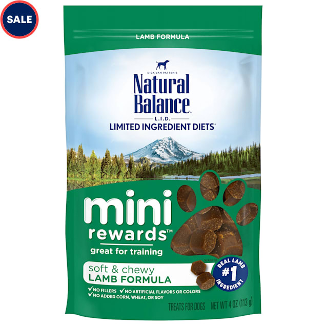 Natural Balance Mini Rewards Lamb Formula Dog Treats, 4 oz. - Carousel image #1