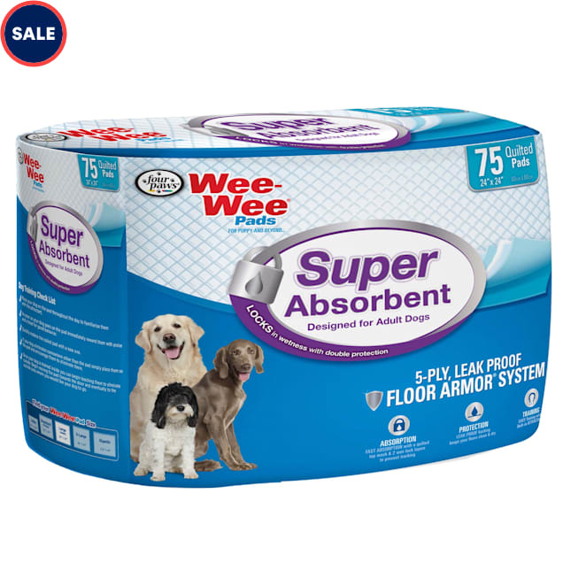 Wee-Wee Super Absorbent, Pack of 75 pads - Carousel image #1
