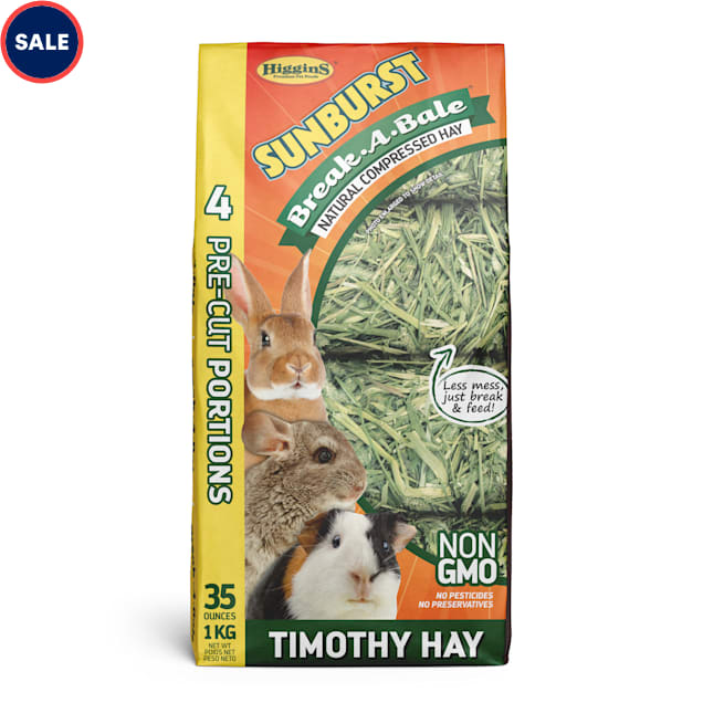 Higgins Sunburst Break A Bale Hay Timothy Hay 35 oz Petco