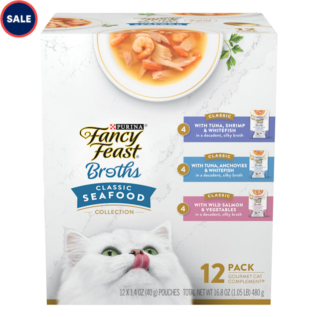 Fancy Feast Lickable Complement Classics Collection Broth Wet Cat