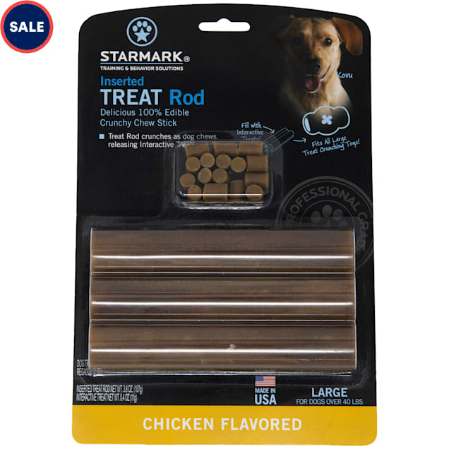 Starmark Inserted Treat Rod Large Chicken for Dog, 6.3 oz. - Carousel image #1