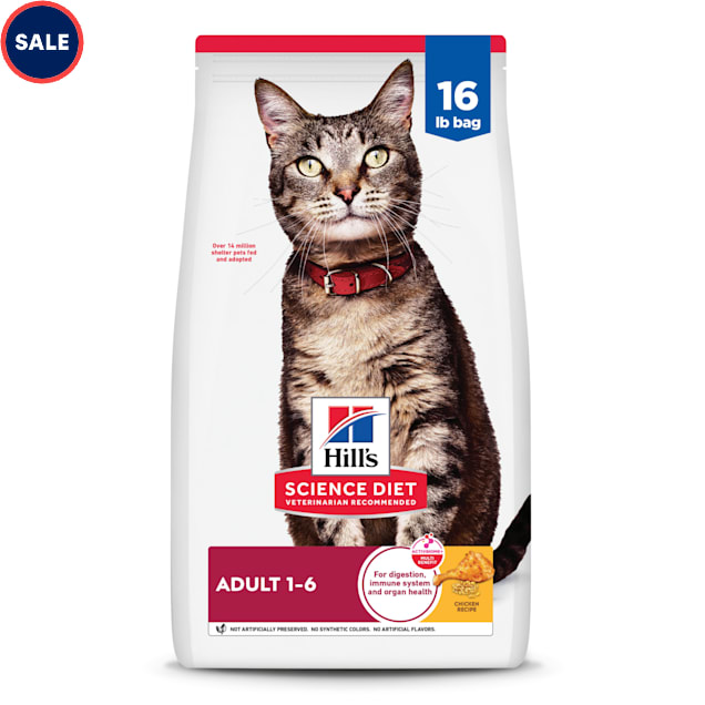 Hill s Science Diet Adult Chicken Recipe Dry Cat Food 16 lbs