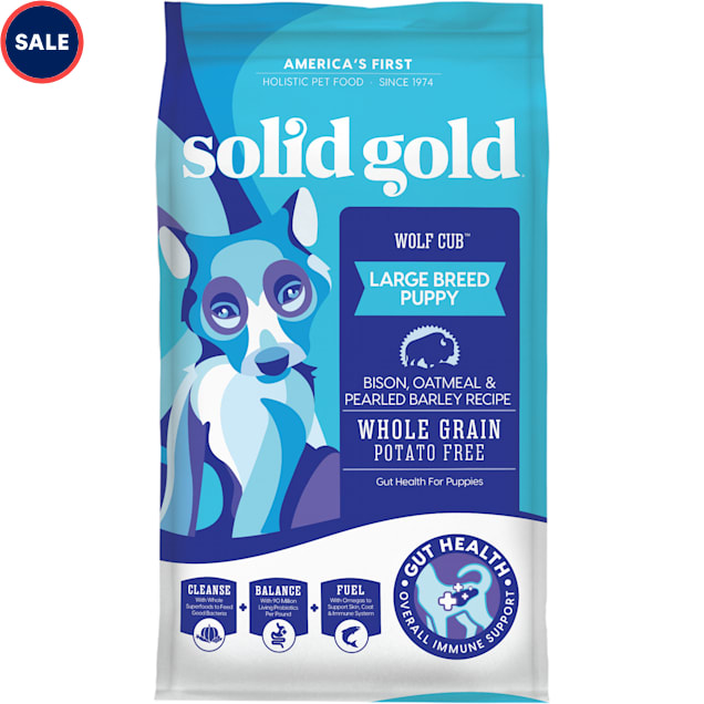 Solid Gold Wolf Cub Bison & Oatmeal Puppy Food, 24 lbs. - Carousel image #1