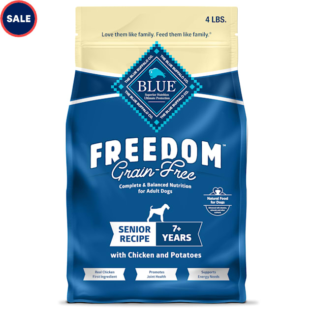 Blue Buffalo Blue Freedom Grain Free Chicken Recipe Senior Dry Dog