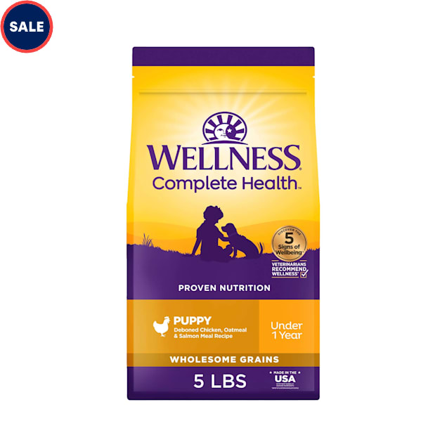 Wellness Complete Health Natural Puppy Health Recipe Dry Dog Food, 5 lbs. - Carousel image #1