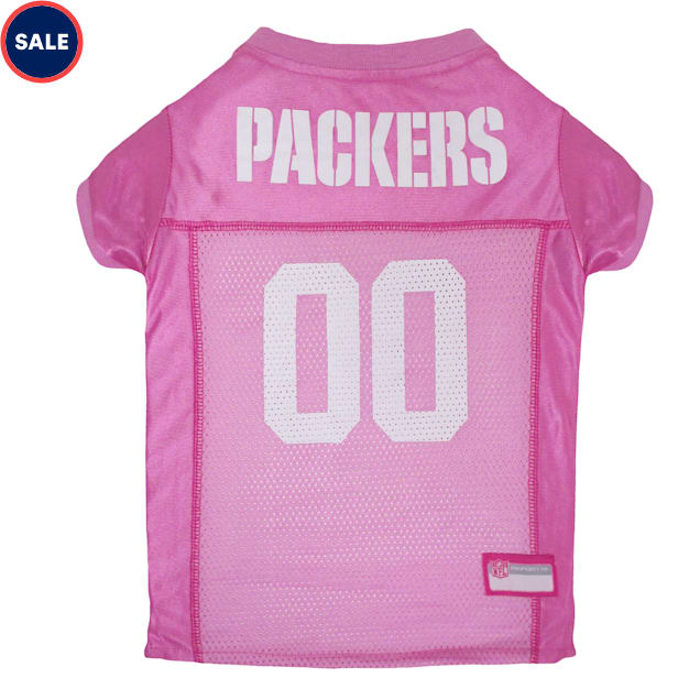 Pets First Green Bay Packers NFL Pink Mesh Jersey, X-Small - Carousel image #1