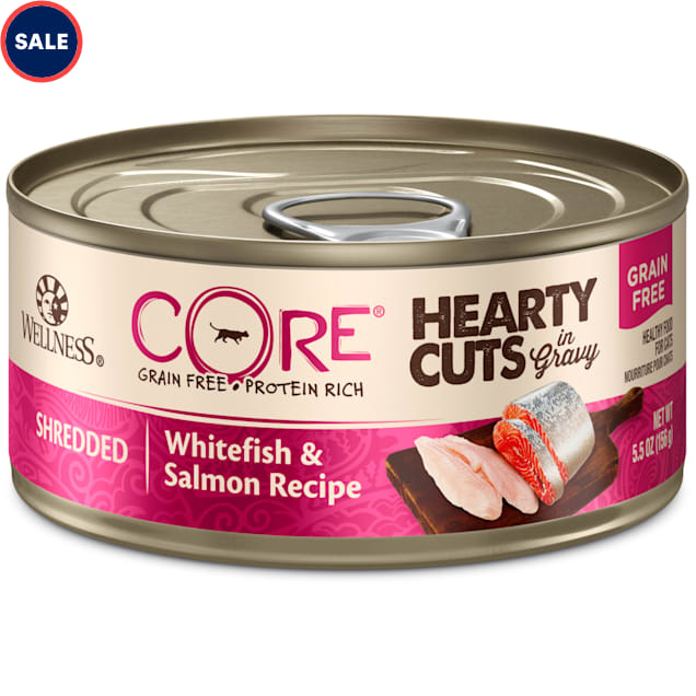 Wellness CORE Hearty Cuts Natural Grain Free Whitefish Salmon